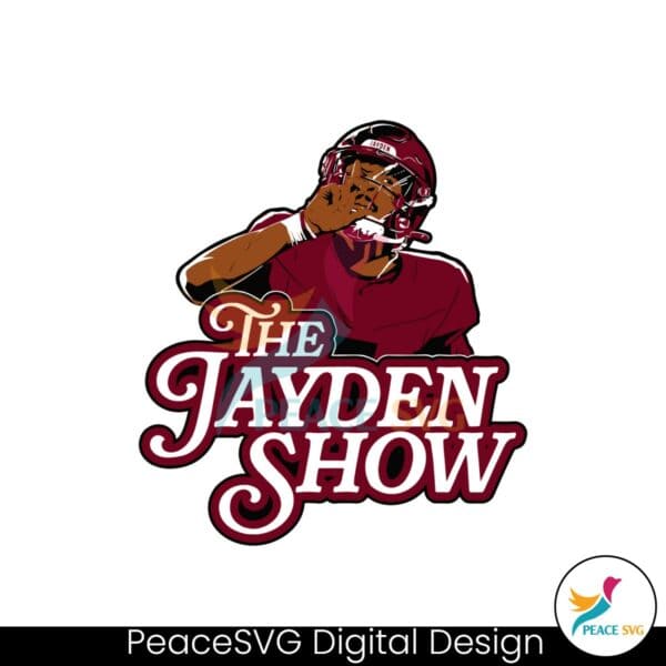 the-jayden-show-jayden-daniels-football-player-svg