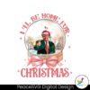 pink-christmas-snowglobe-trump-will-be-home-for-christmas-png
