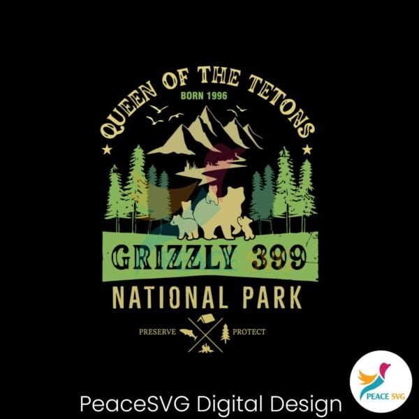 queen-of-the-tetons-grizzly-399-national-park-preserve-svg