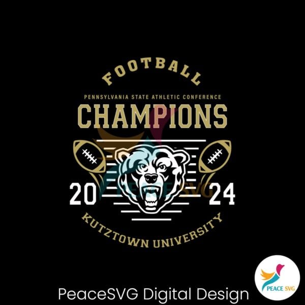 football-psac-championship-2024-kutztown-university-svg