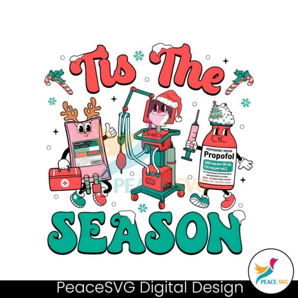 retro-groovy-tis-the-season-christmas-icu-nurse-png