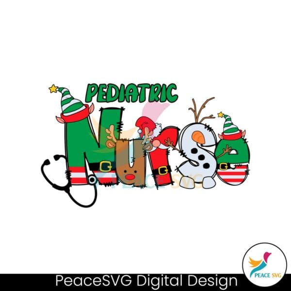 pediatric-nurse-christmas-elf-santa-hat-svg