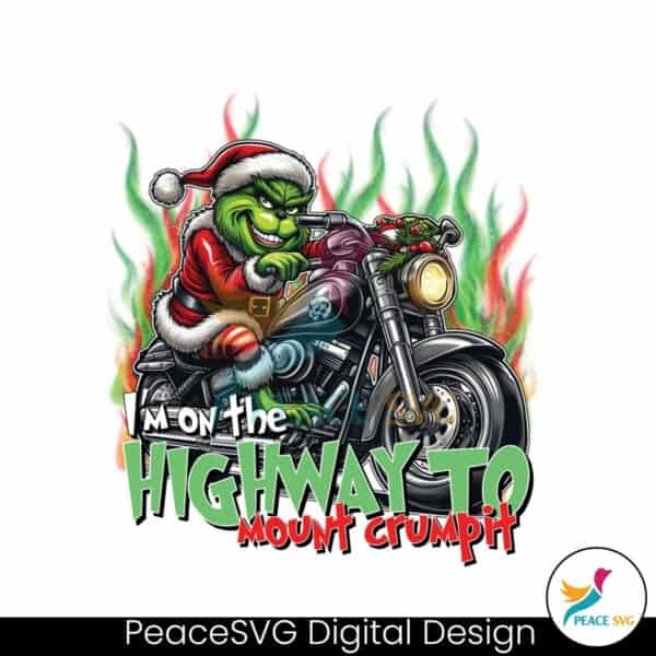 im-on-the-highway-to-mount-crumpit-grinch-riding-motorcycle-png