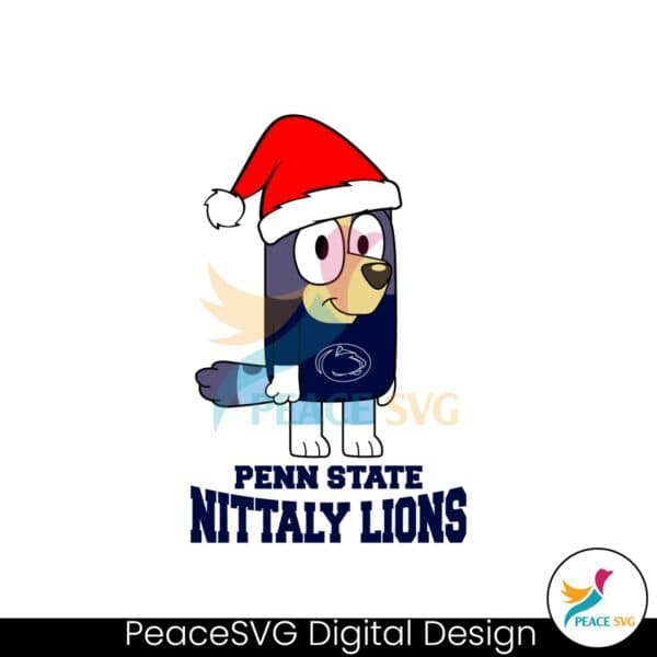 penn-state-nittany-lions-christmas-bluey-santa-hat-svg