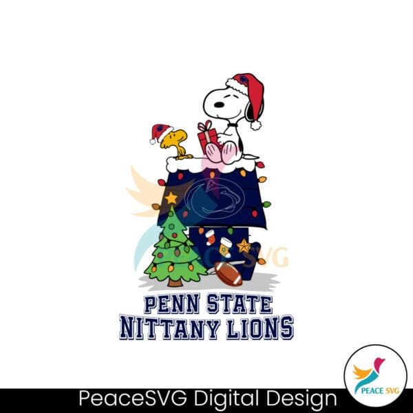 penn-state-nittany-lions-snoopy-woodstock-christmas-svg