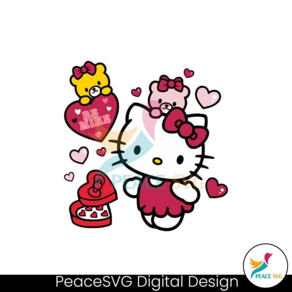 hello-kitty-be-mine-candy-valentine-svg