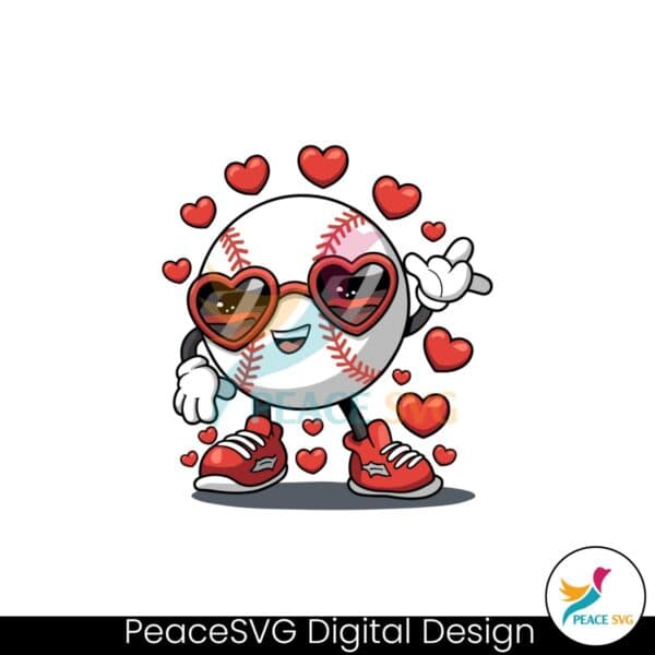 dabbing-baseball-heart-glasses-valentine-sports-svg