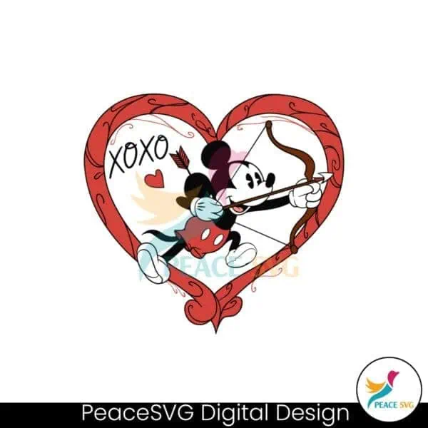 Valentines Day Xoxo Heart PNG Digital Download » Peace SVG