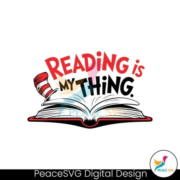 reading-is-my-thing-red-book-svg