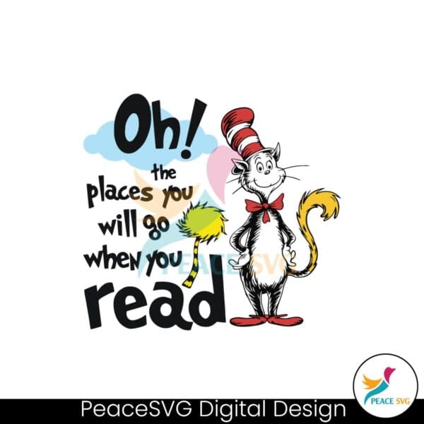 dr-seuss-oh-the-places-you-will-go-when-you-read-svg