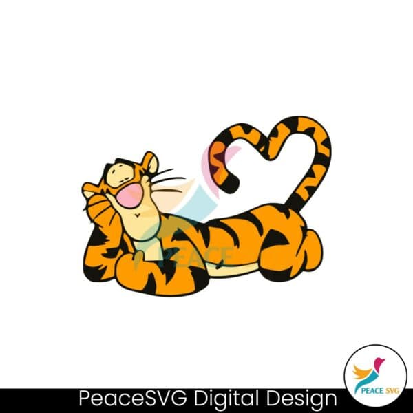 tiger-heart-character-valentine-clipart-svg