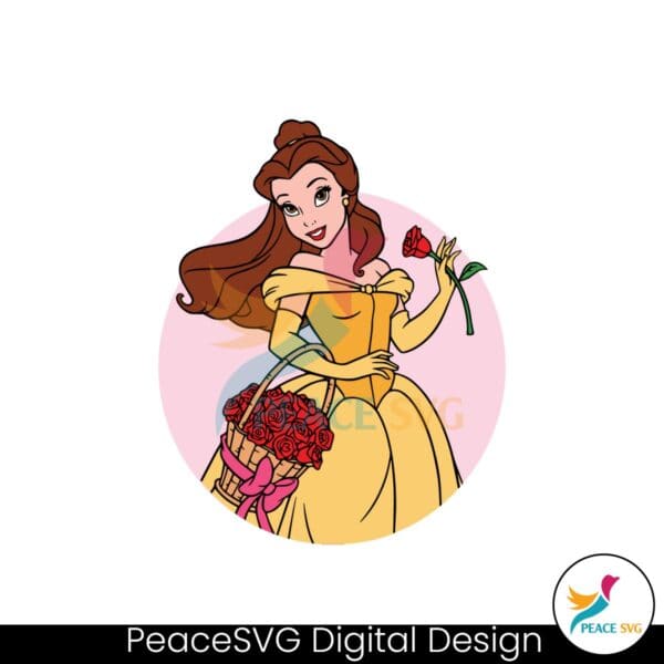 belle-princess-valentine-roses-svg