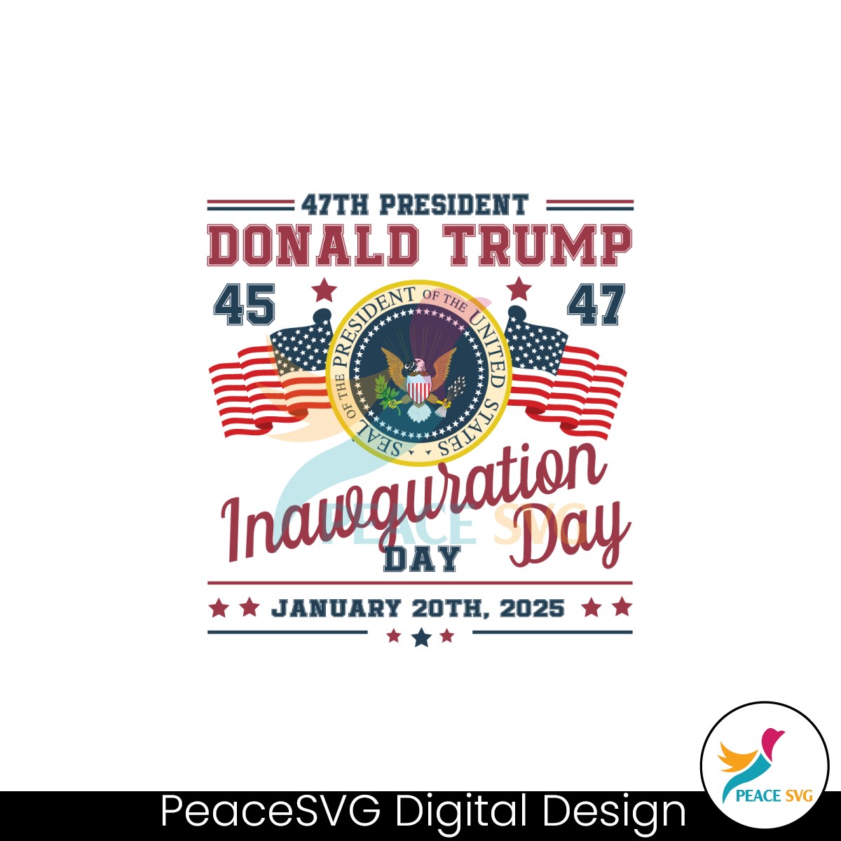 President Donald Trump Inauguration Day 2025 » PeaceSVG