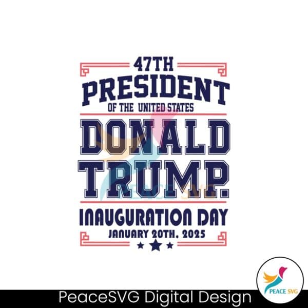 donald-trump-inauguration-day-president-2025-svg