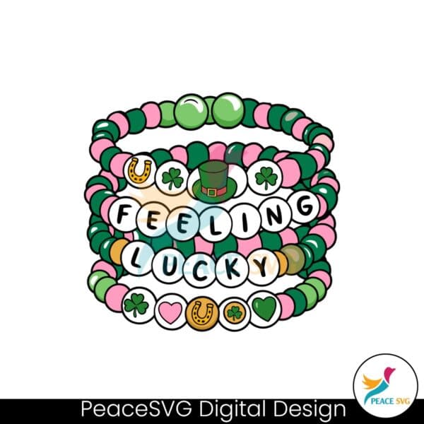 feeling-lucky-friendship-bracelet-irish-svg