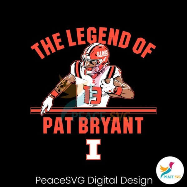 the-legend-of-pat-bryant-illinois-football-svg