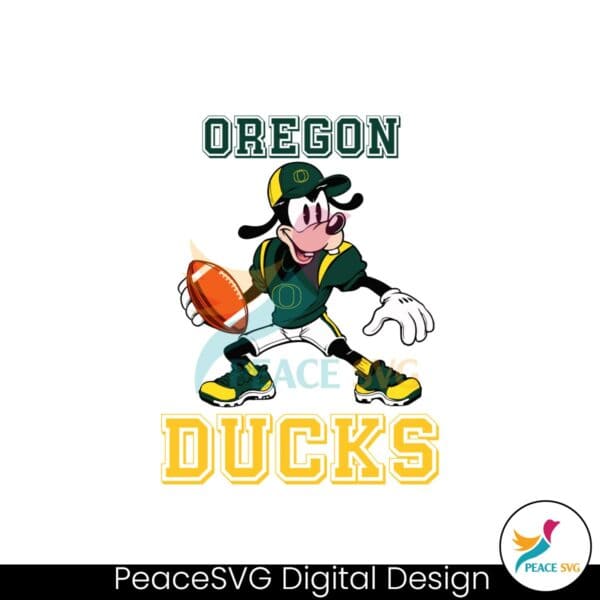 Oregon Ducks Goofy Disney Football Svg