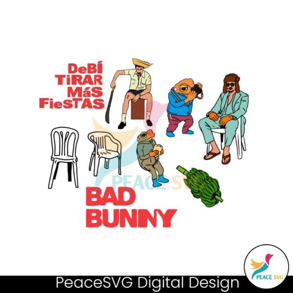 Bad Bunny Rapper DeBÍ TiRAR MáS FOToS Svg Bundle