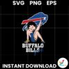 Betty Boop Buffalo Bills Girl Football NFL Svg