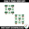 Cartoon Character Coquette Green Bow Png