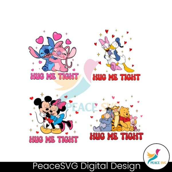 Hug Me Tight Valentine Cute Cartoon Character Valentine Png