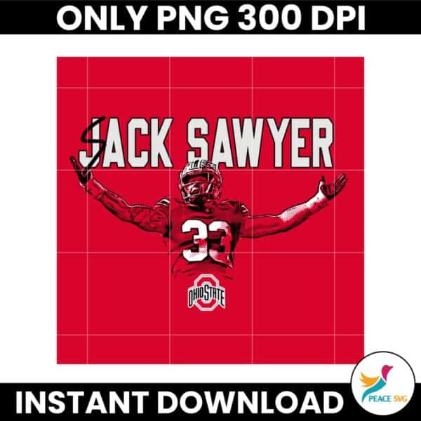 Jack Sawyer Sack Sawyer Ohio State Buckeyes PNG