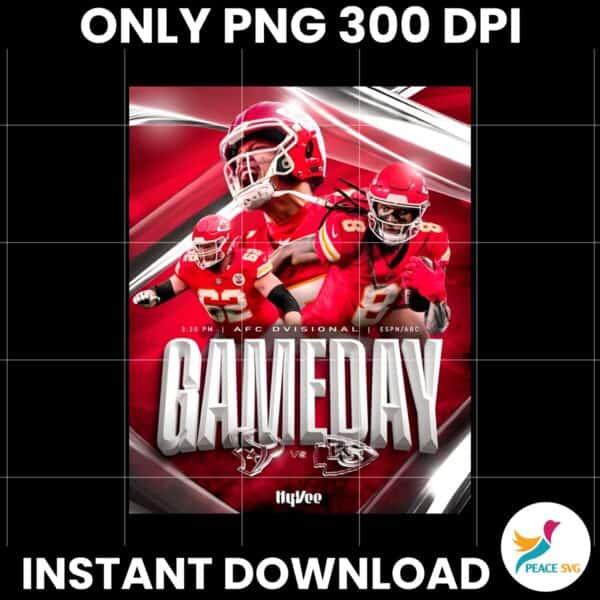 Kansas City Chiefs Beat Texans AFC Divisional Gameday Poster PNG