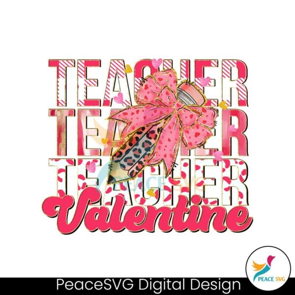 teacher-leopard-valentine-coquette-bow-pencil-png