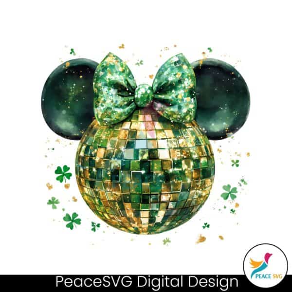 st-patricks-day-mouse-disco-ball-lucky-vibes-png