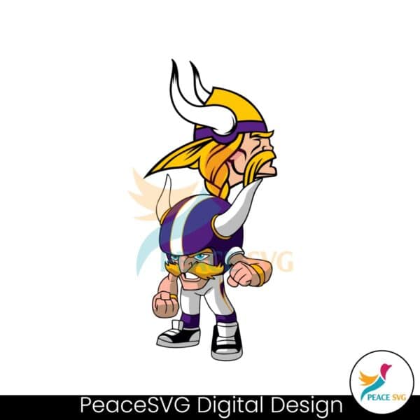 nfl-rush-zone-minnesota-vikings-cartoon-character-svg