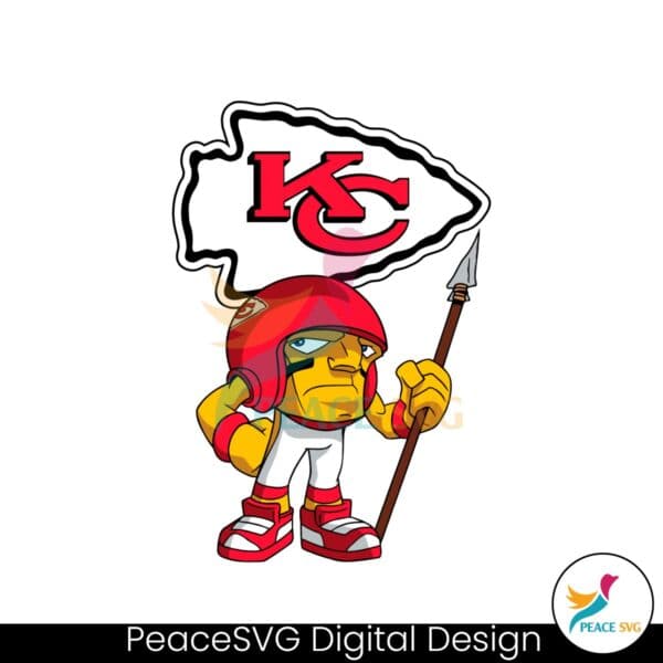 nfl-rush-zone-kansas-city-chiefs-cartoon-character-svg