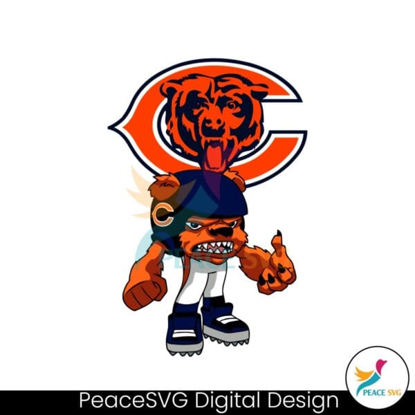 nfl-rush-zone-chicago-bears-cartoon-character-svg