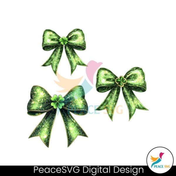 st-patricks-day-coquette-bow-glitter-png