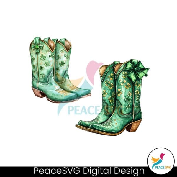 st-patricks-day-green-western-cowgirl-png