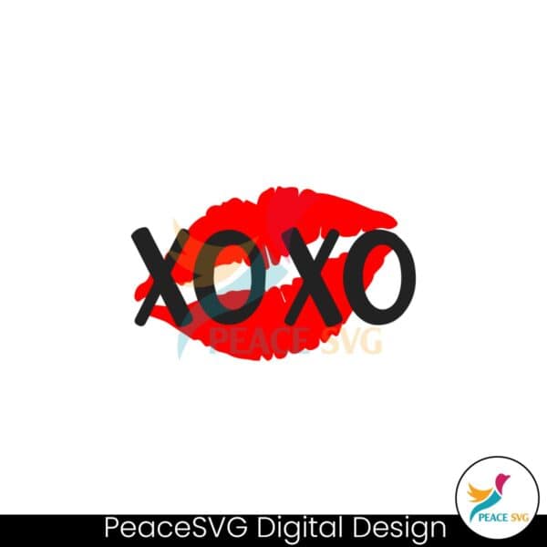 retro-xoxo-lip-checkered-valentines-day-svg