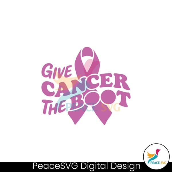 give-cancer-the-boot-svg