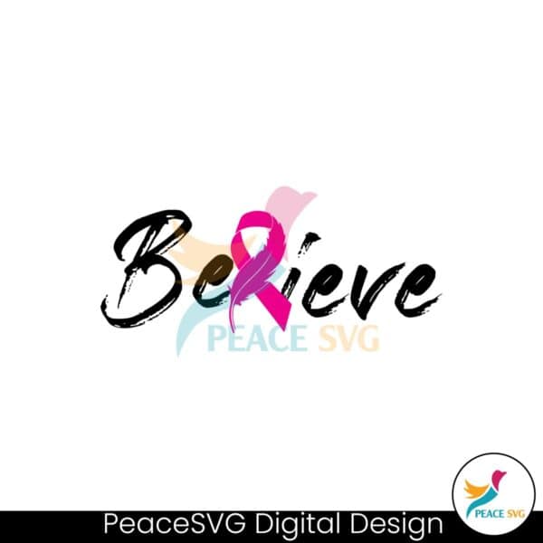 believe-breast-cancer-svg