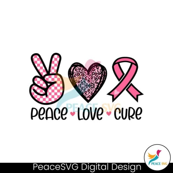 peace-love-cure-breast-cancer-svg