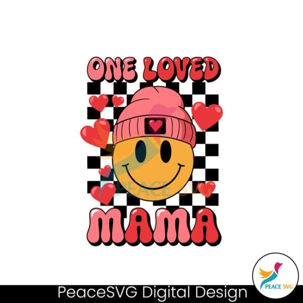 retro-one-loved-mama-love-face-valentine-svg