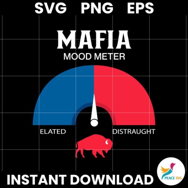 Mafia Mood Meter Buffalo Bills Football Fans SVG