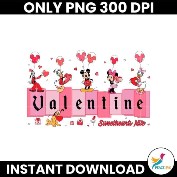 Mouse And Friends Valentines 2025 PNG