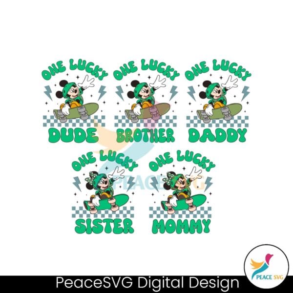 One Lucky Dude  St Patricks 1st Birthday Boy Party Png