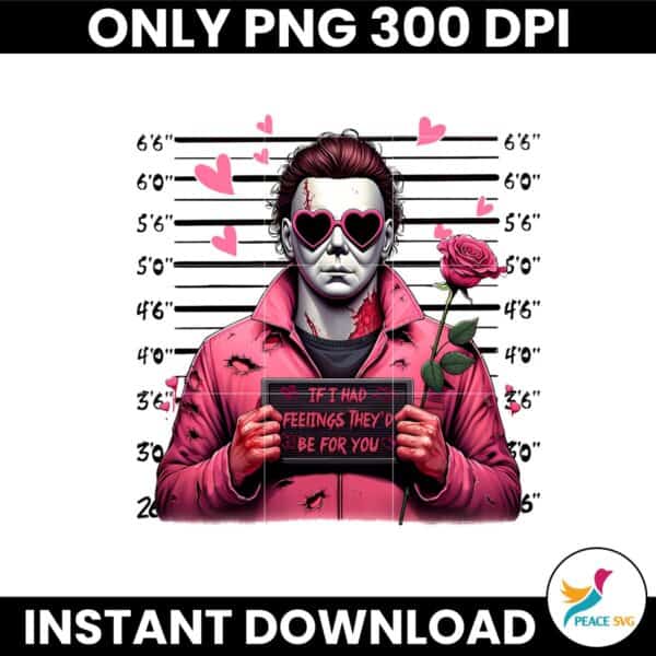 Pink Horror Scary Movie Characters Valentine Png