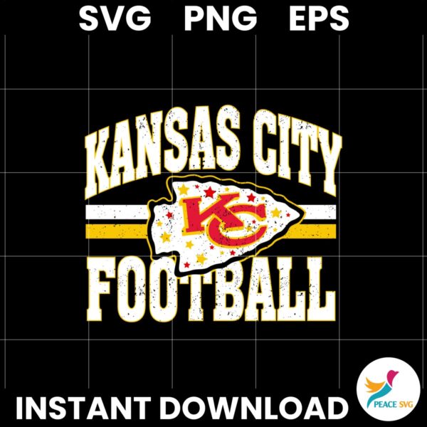 Vintage Kansas City Football Super Bowl NFL Svg