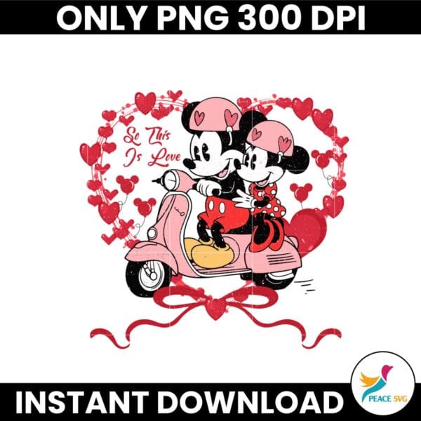 Vintage Valentine Couple Mickey And Minnie  Png