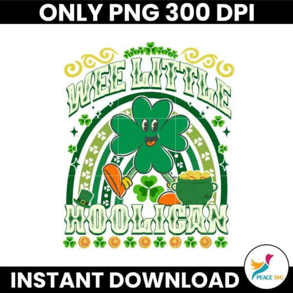 Wee Little Hooligan Toddler St Patrick Day PNG