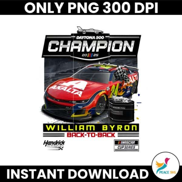 2025 Daytona 500 Champion William Byron Back To Back PNG