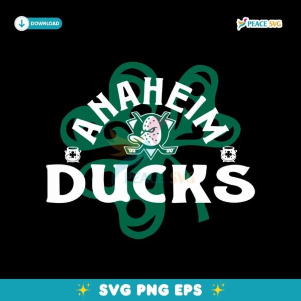 Anaheim Ducks St Patricks Day Richmond Shamrock SVG