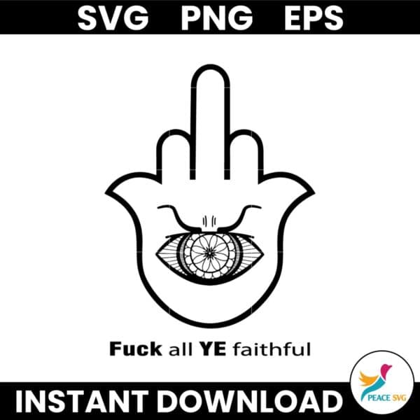 Anti Antisemitism Fuck All Ye Faithful SVG