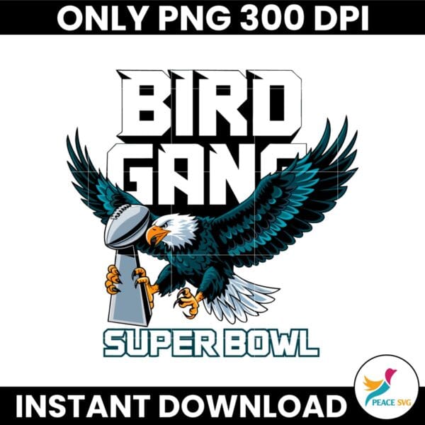 Bird Gang Super Eagles Super Bowl Trophy Philadelphia Football PNG